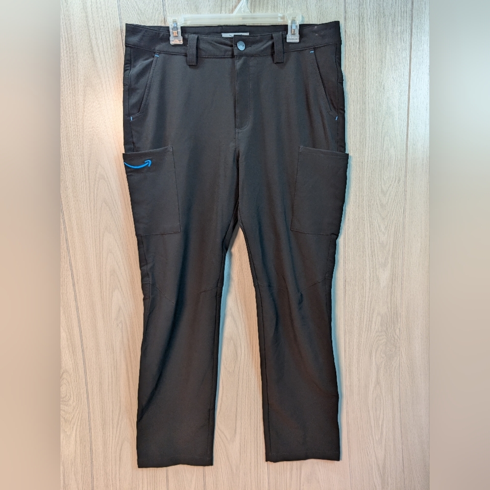 Amazon Luly Yang Employee Work Pants Men's Size Large Black Standard *